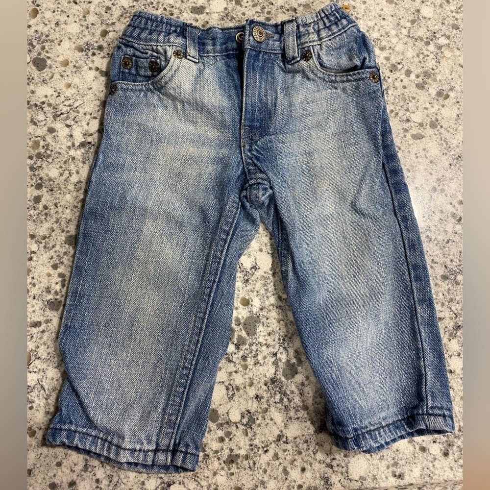 Levi’s 526 loose straight stone washed blue jeans 12 month
